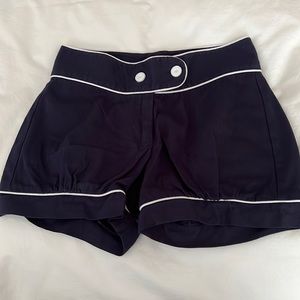Navy with white trim short